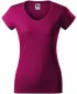 Ženska majica s kratkimi rokavi MALFINI FIT V-NECK 162 FUKSIJA RDEČA