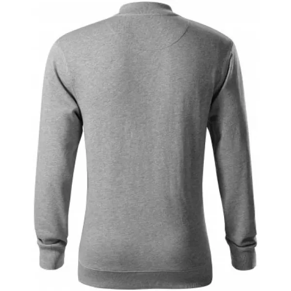  Moški pulover MALFINI PREMIUM BOMBER 453 TEMNO SIVI POUDARKI 
