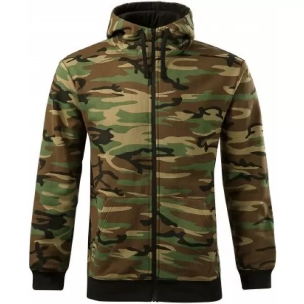  Moški pulover MALFINI CAMO ZIPPER C19 KAMUFLAŽNO RJAVA 