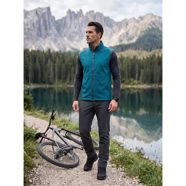  Moški softshell telovnik MALFINI VISION 517 TEMNO TURKIZNA 