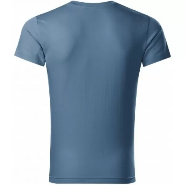  Moška majica s kratkimi rokavi MALFINI SLIM FIT V-NECK 146 DENIM 