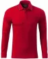 Moška majica z dolgimi rokavi in ​​ovratnikom MALFINI PREMIUM CONTRAST STRIPE LS 258 RDEČA FORMULA