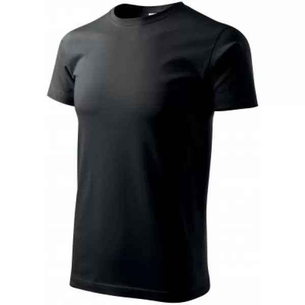  Moška majica s kratkimi rokavi MALFINI BASIC 129 ČRNA 