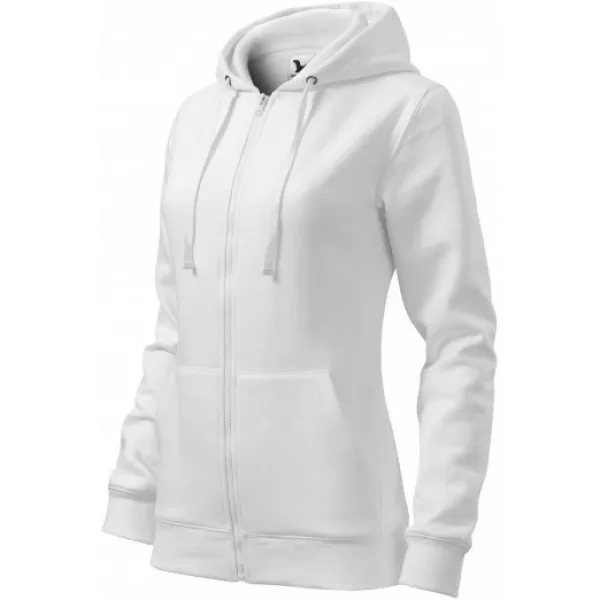  Ženski pulover MALFINI TRENDY ZIPPER 411 BELA 