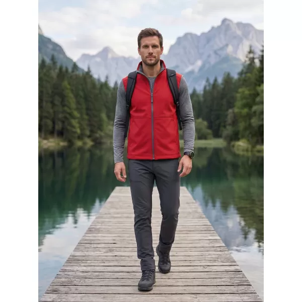  Moški softshell telovnik MALFINI VISION 517 RDEČA 