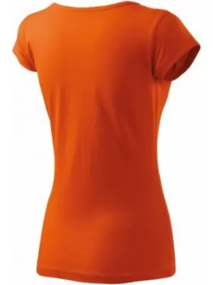 Ženska majica s kratkimi rokavi MALFINI PURE 122 ORANŽNA
