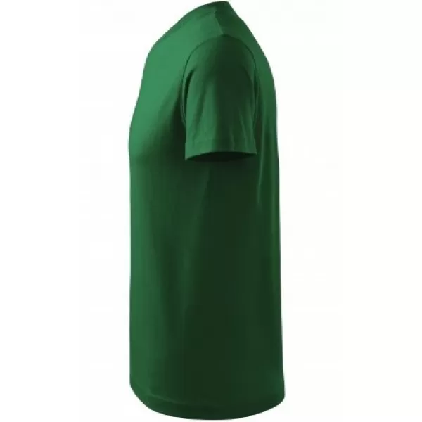  Moška majica s kratkimi rokavi MALFINI V-NECK 102 STEKLENICA ZELENA 