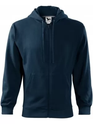 Moški pulover MALFINI TRENDY ZIPPER 410 MORNARSKO MODRA