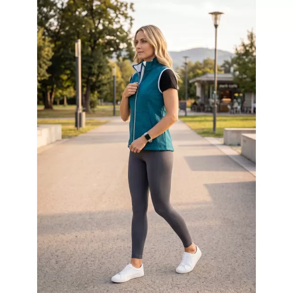  Ženski softshell telovnik MALFINI VISION 516 TEMNO TURKIZNA 