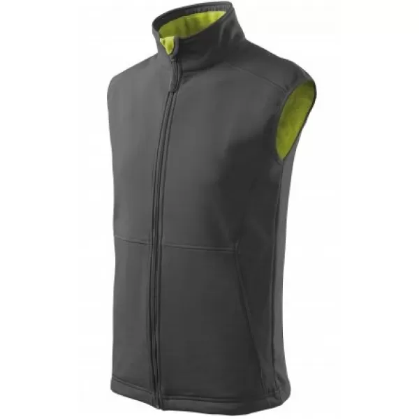  Moški softshell telovnik MALFINI VISION 517 JEKLENO SIVA 