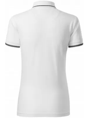 Ženska majica s kratkimi rokavi z ovratnikom MALFINI PREMIUM PERFECTION PLAIN 253 BELA