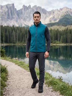 Moški softshell telovnik MALFINI VISION 517 TEMNO TURKIZNA