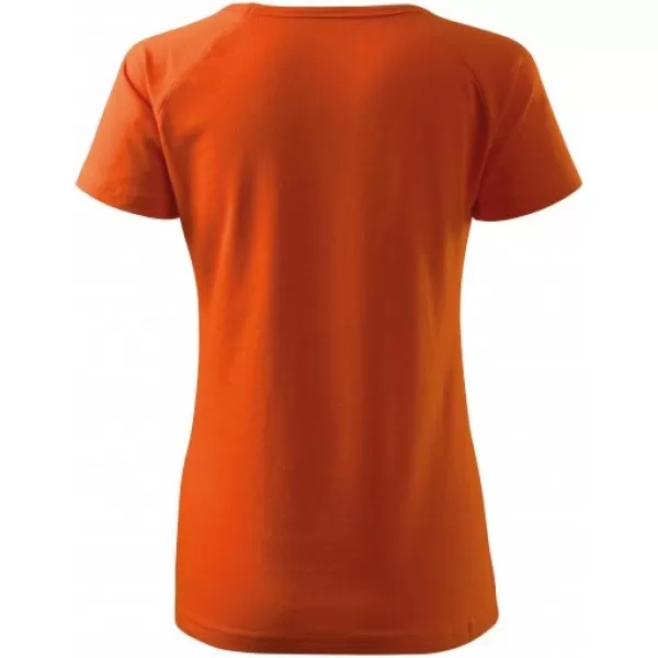 Ženska majica s kratkimi rokavi MALFINI DREAM 128 ORANŽNA 