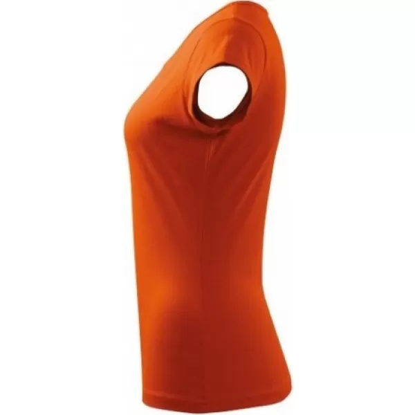  Ženska majica s kratkimi rokavi MALFINI PURE 122 ORANŽNA 