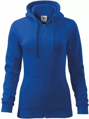 Ženski pulover MALFINI TRENDY ZIPPER 411 KRALJEVSKO MODRA