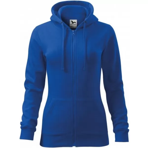  Ženski pulover MALFINI TRENDY ZIPPER 411 KRALJEVSKO MODRA 