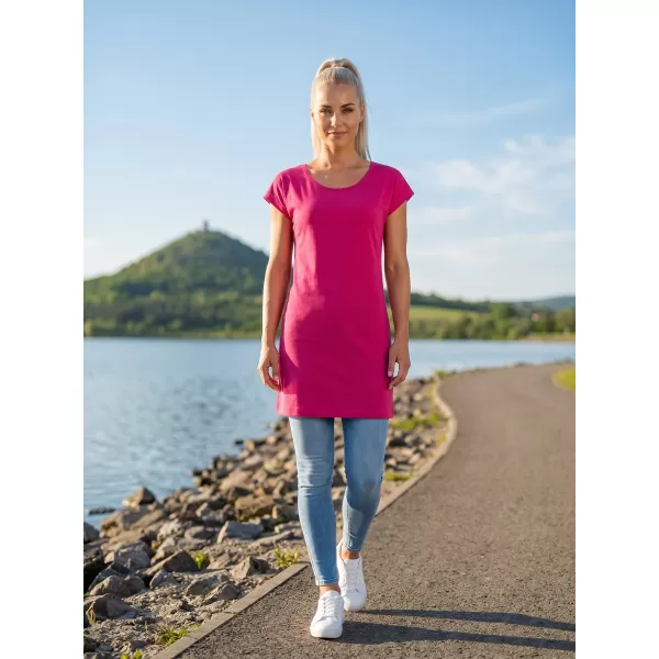  Ženska dolga majica s kratkimi rokavi MALFINI LOVE 123 MAGENTA 