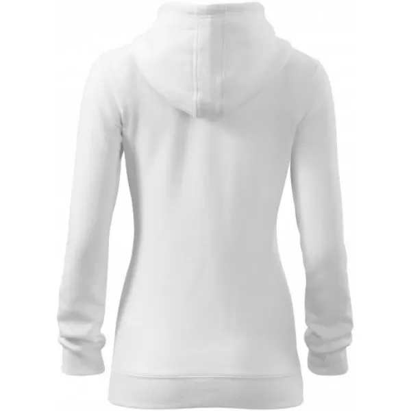  Ženski pulover MALFINI TRENDY ZIPPER 411 BELA 