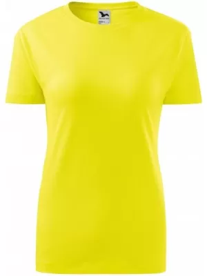 Ženska majica s kratkimi rokavi MALFINI CLASSIC NEW 133 LIMONA