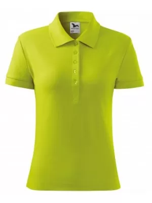 Ženska majica s kratkimi rokavi z ovratnikom MALFINI COTTON 213 APNO