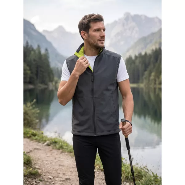  Moški softshell telovnik MALFINI VISION 517 JEKLENO SIVA 
