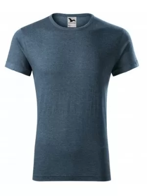 Moška majica s kratkimi rokavi MALFINI FUSION 163 TEMNI DENIM POUDARKI
