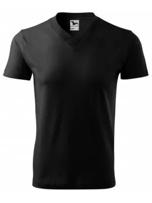 Moška majica s kratkimi rokavi MALFINI V-NECK 102 ČRNA