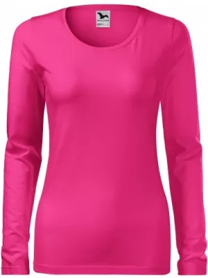Ženska majica z dolgimi rokavi MALFINI SLIM 139 MAGENTA