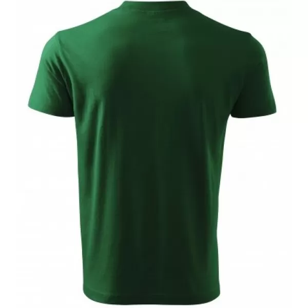  Moška majica s kratkimi rokavi MALFINI V-NECK 102 STEKLENICA ZELENA 