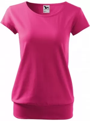 Ženska majica s kratkimi rokavi MALFINI CITY 120 MAGENTA