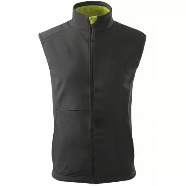  Moški softshell telovnik MALFINI VISION 517 JEKLENO SIVA 