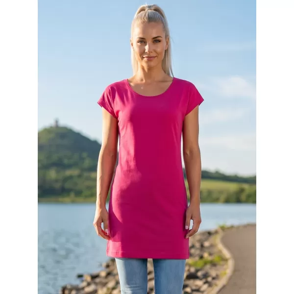  Ženska dolga majica s kratkimi rokavi MALFINI LOVE 123 MAGENTA 