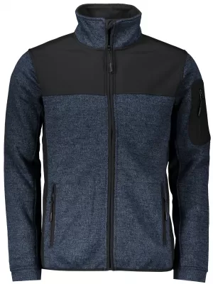 Moška softshell jakna/pulover MALFINI CASUAL 550 PLETINA MODRA MALFINI PREMIUM