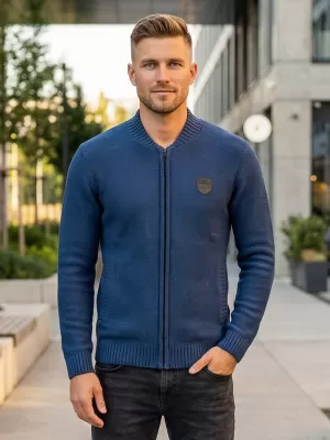 Moški pulover ALTISPORT ZINAJ MPLS093 TEMNO MODRA