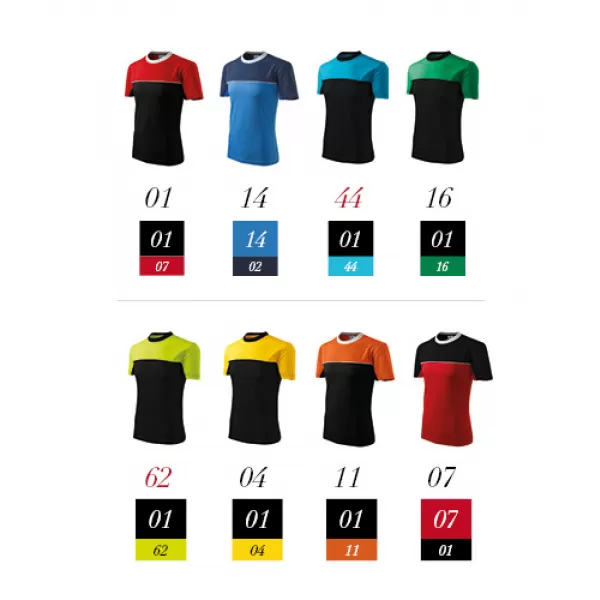  Moška majica s kratkimi rokavi MALFINI COLORMIX 109 RDEČA 