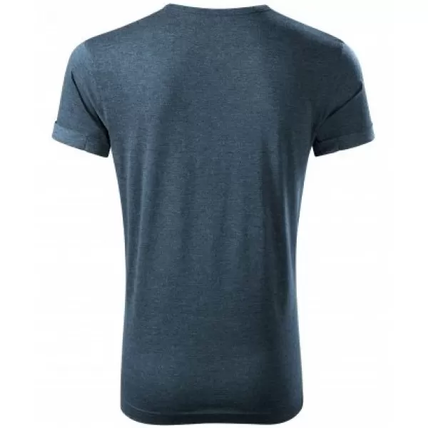  Moška majica s kratkimi rokavi MALFINI FUSION 163 TEMNI DENIM POUDARKI 