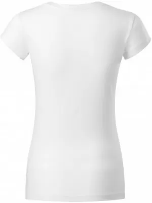 Ženska majica s kratkimi rokavi MALFINI FIT V-NECK 162 BELA