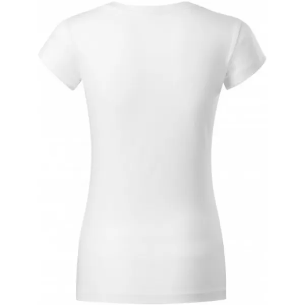  Ženska majica s kratkimi rokavi MALFINI FIT V-NECK 162 BELA 
