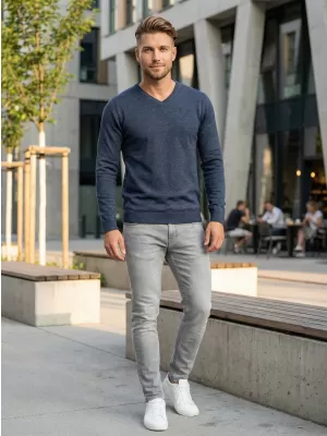Moški pulover ALTISPORT NIEREM MPLS095 TEMNO MODRA