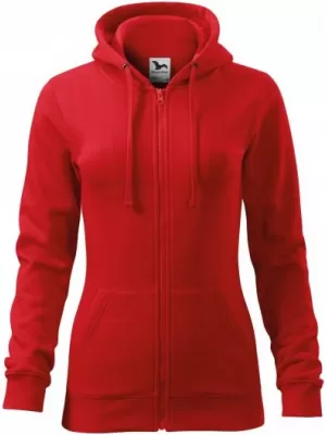 Ženski pulover MALFINI TRENDY ZIPPER 411 RDEČA