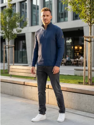 Moški pulover ALTISPORT BASEK MPLS094 TEMNO MODRA