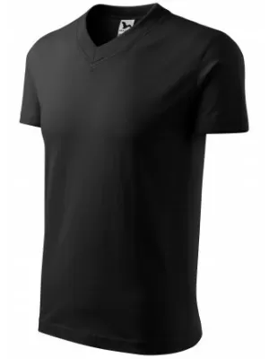 Moška majica s kratkimi rokavi MALFINI V-NECK 102 ČRNA
