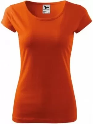 Ženska majica s kratkimi rokavi MALFINI PURE 122 ORANŽNA