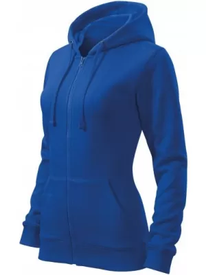 Ženski pulover MALFINI TRENDY ZIPPER 411 KRALJEVSKO MODRA