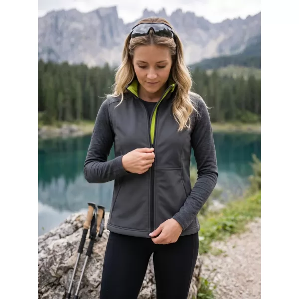  Ženski softshell telovnik MALFINI VISION 516 JEKLENO SIVA 