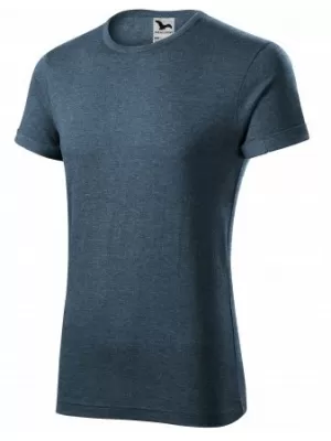 Moška majica s kratkimi rokavi MALFINI FUSION 163 TEMNI DENIM POUDARKI