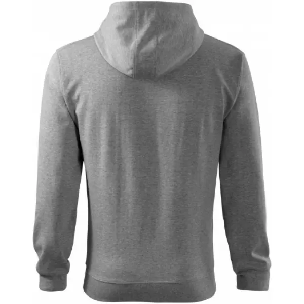  Moški pulover MALFINI TRENDY ZIPPER 410 TEMNO SIVI POUDARKI 