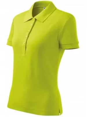 Ženska majica s kratkimi rokavi z ovratnikom MALFINI COTTON 213 APNO