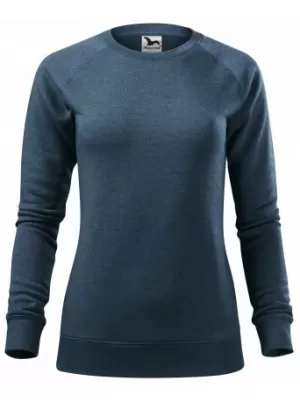 Ženski pulover MALFINI MERGER 416 TEMNI DENIM POUDARKI