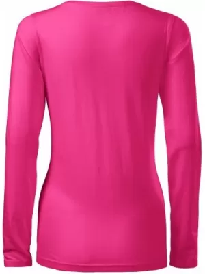 Ženska majica z dolgimi rokavi MALFINI SLIM 139 MAGENTA
